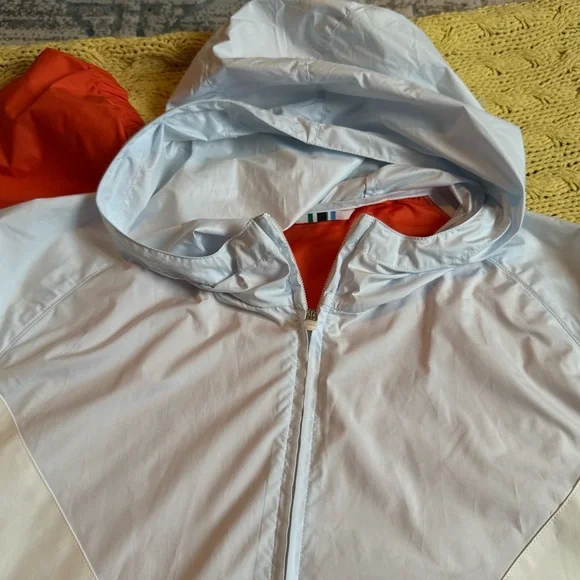 Tory Sport Chervon Orange/White Windbreaker - Picture 15 of 16